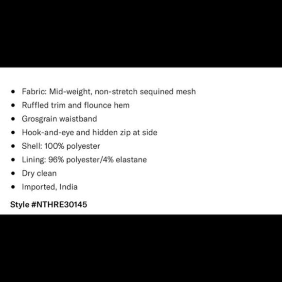 Needle & Thread Skirt New Sequin Scarlett Midi Skirt in Graphite Size 2 nwt - Picture 12 of 15